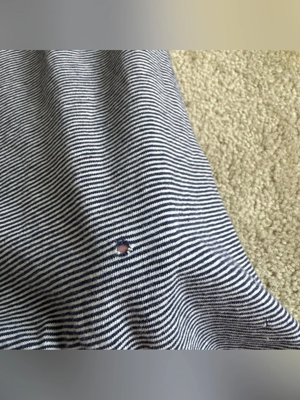 Vintage Champion Striped Harvard Ringer Tee 1970s Made in the USA Cotton - Picture 11 of 12